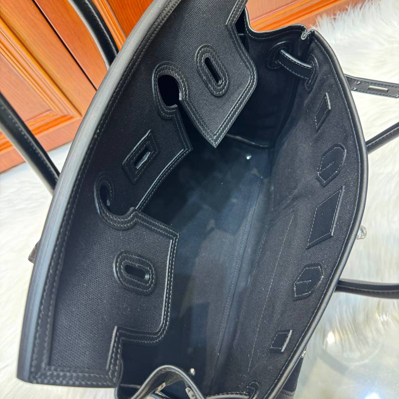 HERMES バーキン 35 カーゴ キャンバス×スウィフト レディース 35×25×18cm