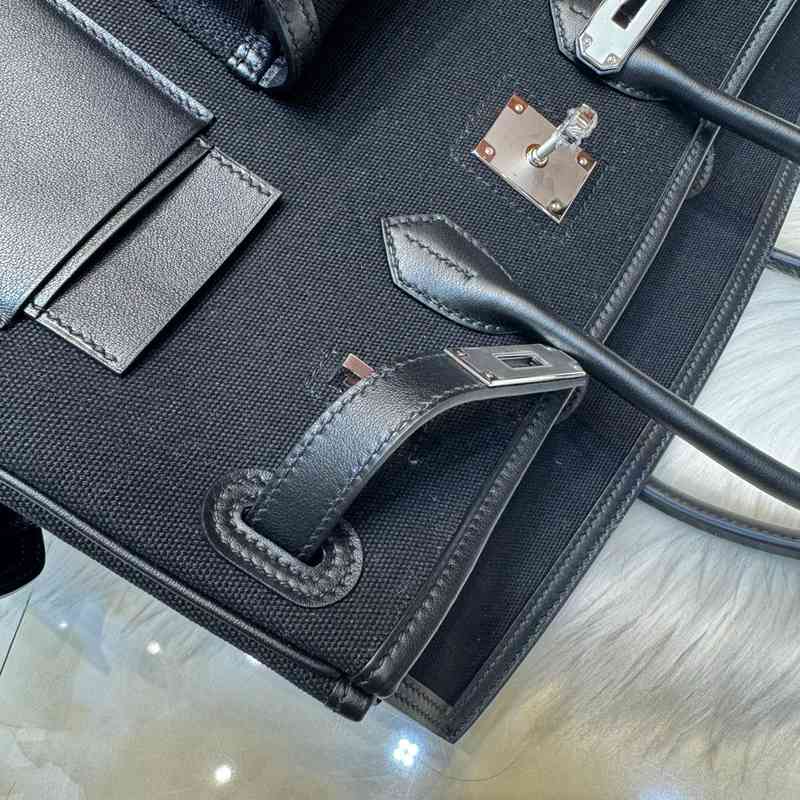 HERMES バーキン 35 カーゴ キャンバス×スウィフト レディース 35×25×18cm