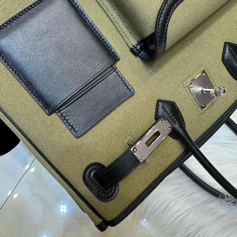 HERMES バーキン 35 カーゴ キャンバス×スウィフト レディース 35×25×18cm