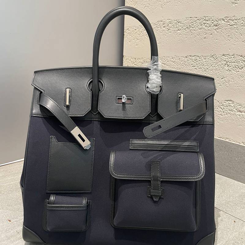 HERMES HAC 40 カーゴ キャンバス×スウィフト メンズ 40×30×15cm HERMES HAC 40 カーゴ キャンバス×スウィフト メンズ 40×30×15cm