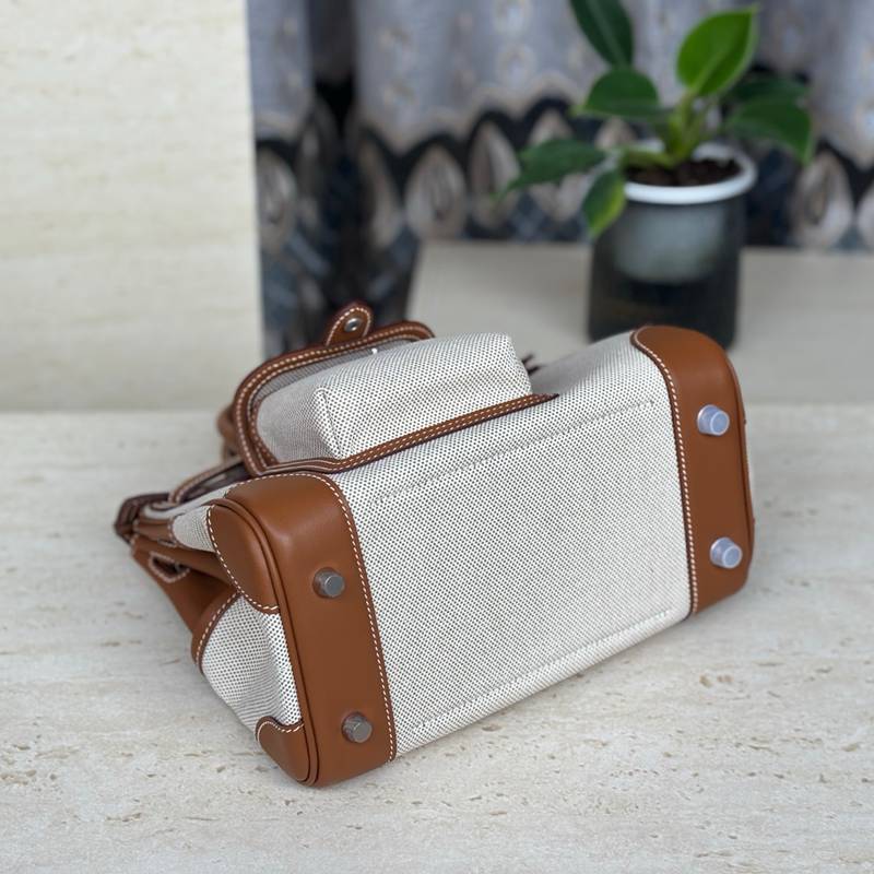 HERMES バーキン 25 カーゴ キャンバス×スウィフト レディース 25×20×13cm