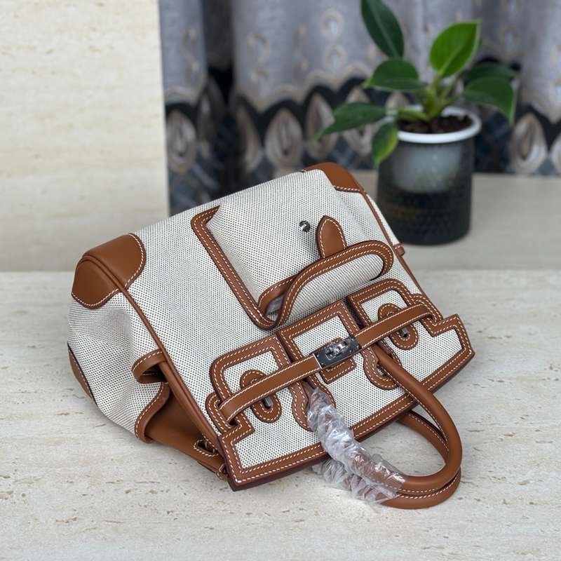 HERMES バーキン 25 カーゴ キャンバス×スウィフト レディース 25×20×13cm