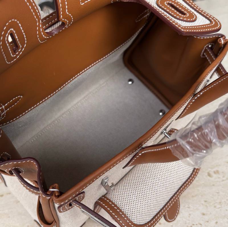HERMES バーキン 25 カーゴ キャンバス×スウィフト レディース 25×20×13cm