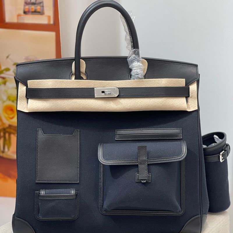 HERMES HAC 40 カーゴ キャンバス×スウィフト メンズ 40×30×15cm HERMES HAC 40 カーゴ キャンバス×スウィフト メンズ 40×30×15cm