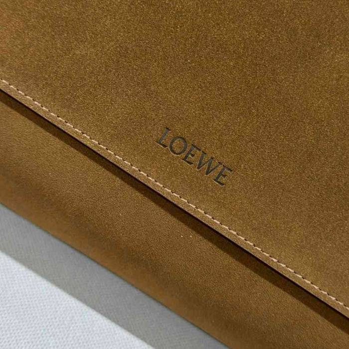 LOEWE フラメンコ サッチェル スエード レザー ユニセックス 34×24×12cm