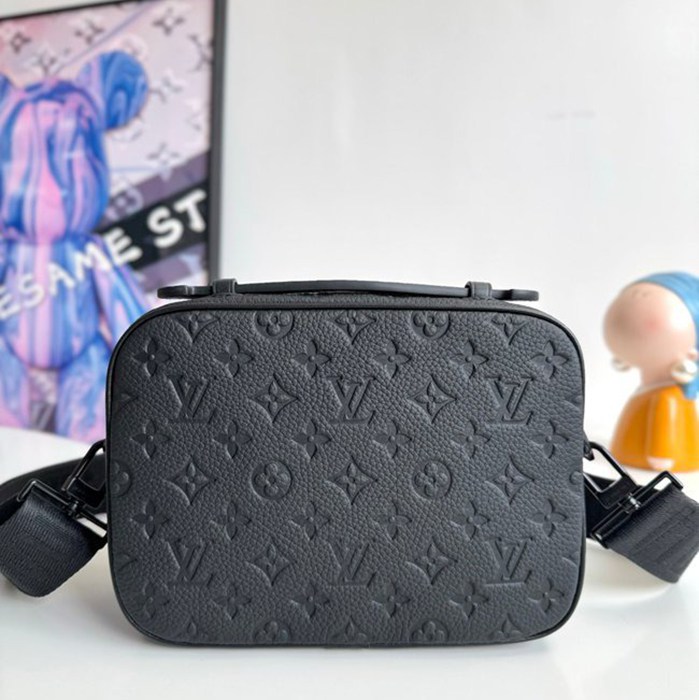 LOUIS VUITTON Sロック メッセンジャーバッグ タオリヨン レザー メンズ 22×18×8cm