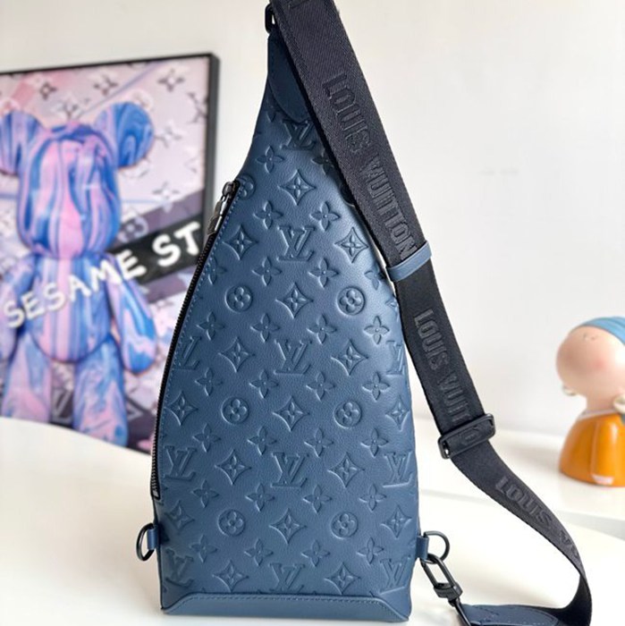 LOUIS VUITTON デュオ ショルダーバッグ カーフレザー メンズ 42×20×6cm