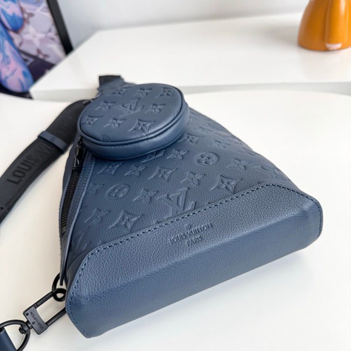 LOUIS VUITTON デュオ ショルダーバッグ カーフレザー メンズ 42×20×6cm