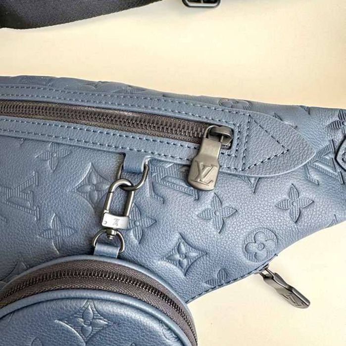 LOUIS VUITTON デュオ ショルダーバッグ カーフレザー メンズ 42×20×6cm