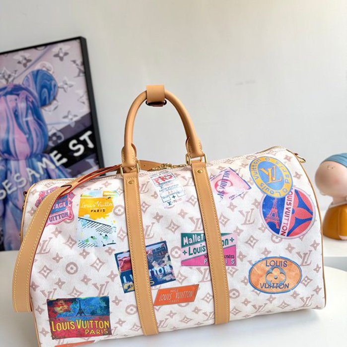 LOUIS VUITTON キープオール バンドリエール 45 モノグラムデューン メンズ 45×27×20cm