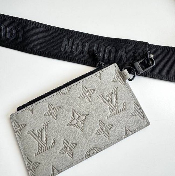 LOUIS VUITTON ガストン ウェアラブルウォレット モノグラムシャドウ レザー メンズ 22×14.5×4.5cm