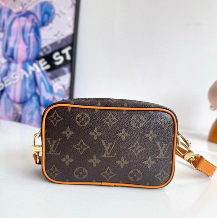 LOUIS VUITTON トロカデロ ミニ モノグラム キャンバス ショルダーバッグ メンズ 20×13×6.5cm