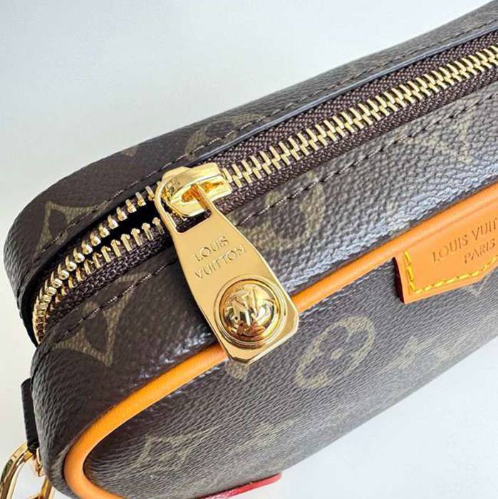LOUIS VUITTON トロカデロ ミニ モノグラム キャンバス ショルダーバッグ メンズ 20×13×6.5cm