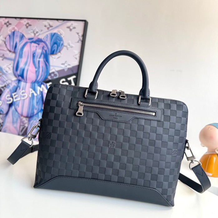 LOUIS VUITTON アベニュー ソフト ブリーフケース ダミエインフィニ メンズ 38×28×10cm LOUIS VUITTON アベニュー ソフト ブリーフケース ダミエインフィニ メンズ 38×28×10cm