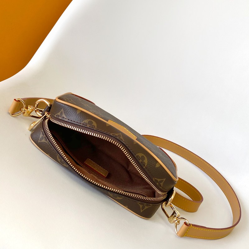 LOUIS VUITTON トロカデロ ミニ モノグラム キャンバス ショルダーバッグ メンズ 20×13×6.5cm