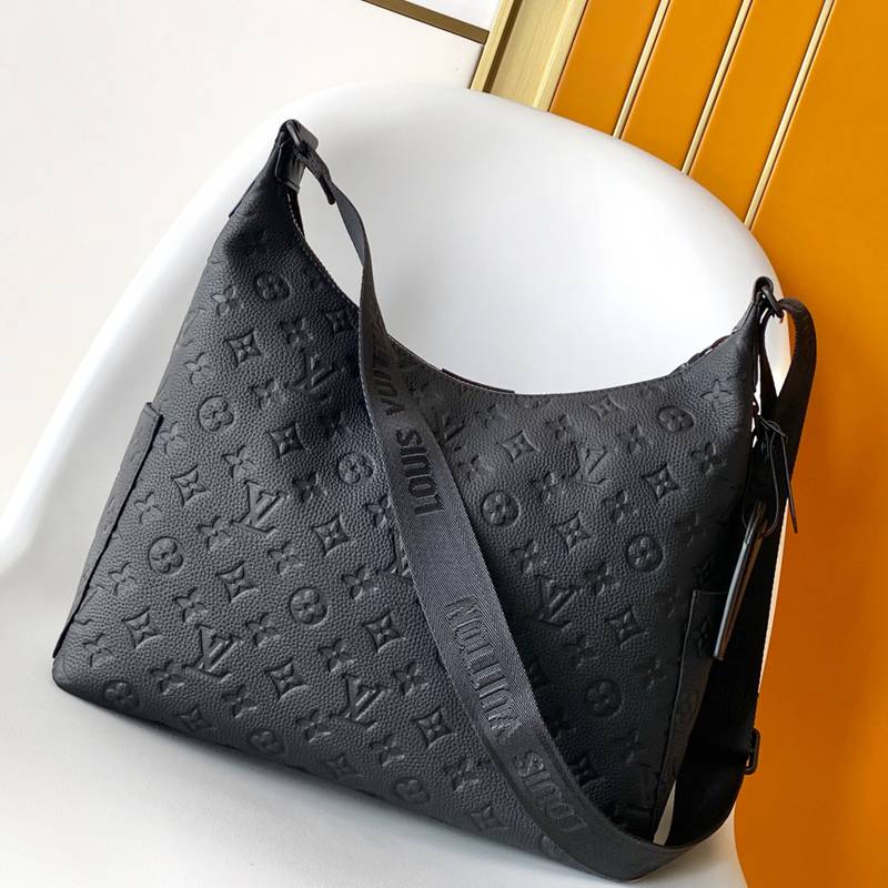 LOUIS VUITTON ホーボー カーゴ モノグラムシャドウ レザー メンズ 34.5×27×19.7cm