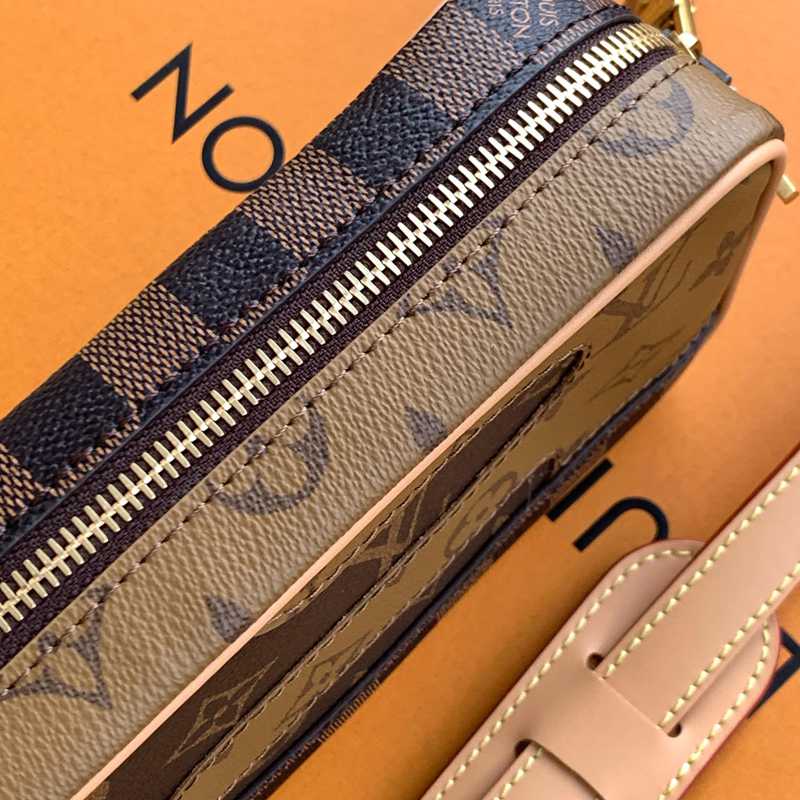LOUIS VUITTON トロカデロ ミニ モノグラム キャンバス ショルダーバッグ メンズ 20×13×6.5cm