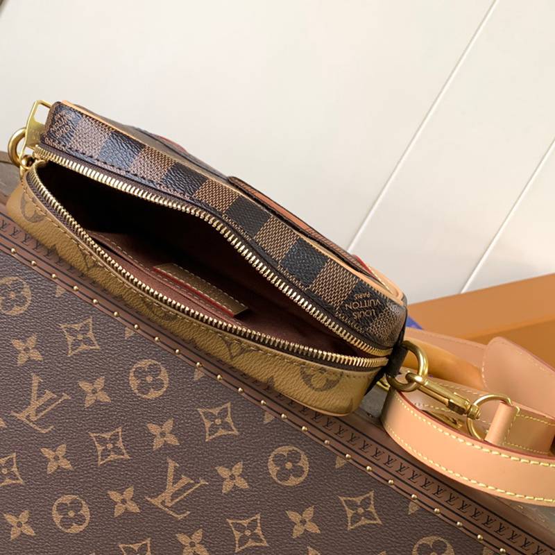 LOUIS VUITTON トロカデロ ミニ モノグラム キャンバス ショルダーバッグ メンズ 20×13×6.5cm