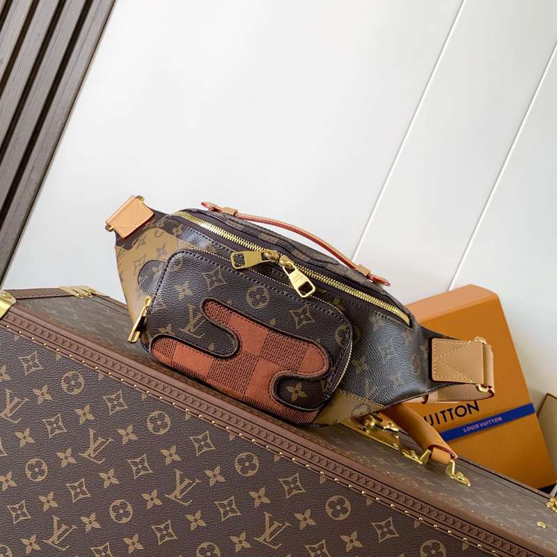 LOUIS VUITTON ラッシュ ウエストバッグ モノグラムランドスケープ メンズ 30×15×8cm