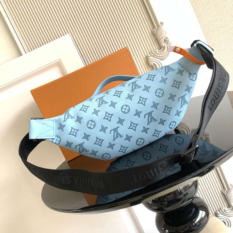 LOUIS VUITTON ラッシュ ウエストバッグ モノグラムシャドウ レザー メンズ 30×15×8cm