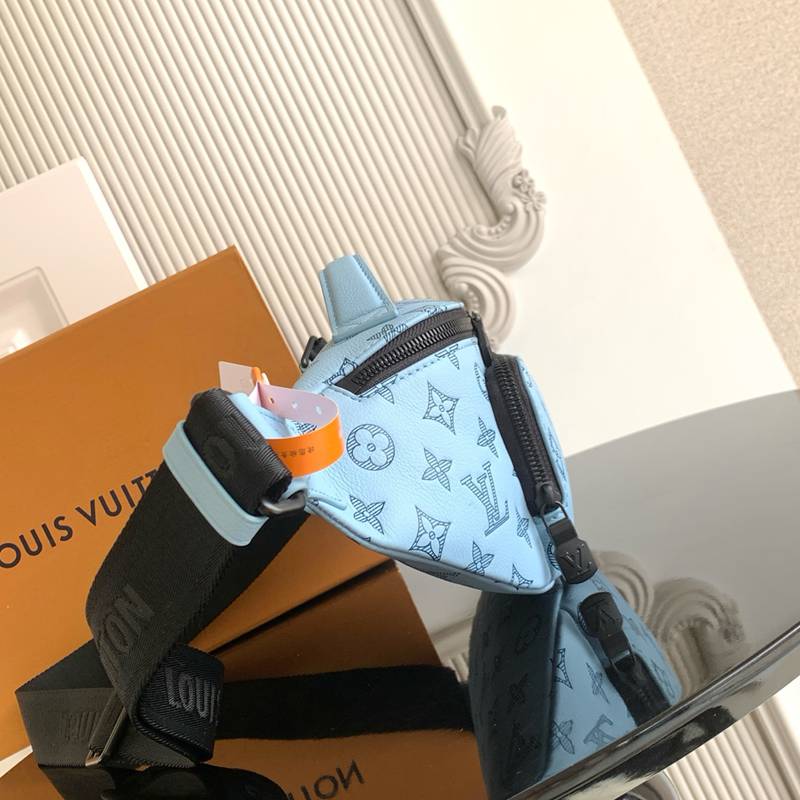 LOUIS VUITTON ラッシュ ウエストバッグ モノグラムシャドウ レザー メンズ 30×15×8cm