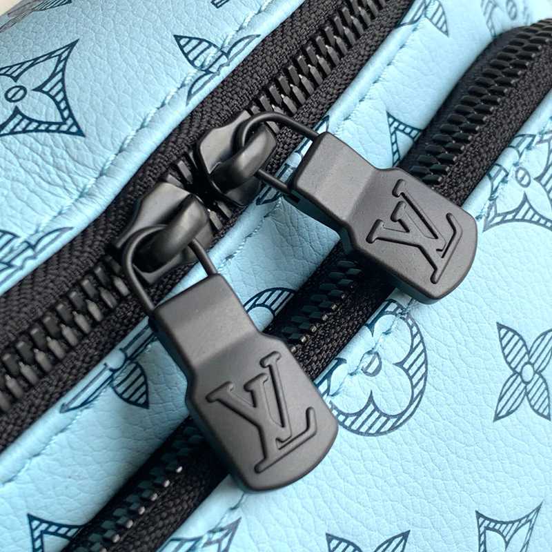 LOUIS VUITTON ラッシュ ウエストバッグ モノグラムシャドウ レザー メンズ 30×15×8cm