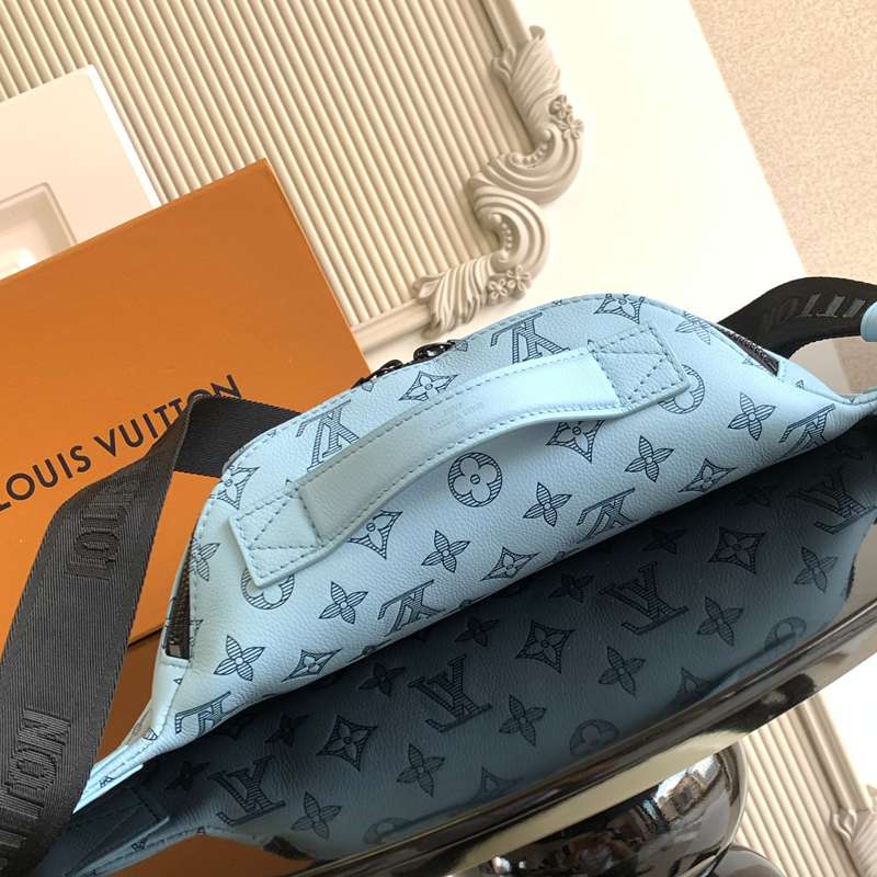 LOUIS VUITTON ラッシュ ウエストバッグ モノグラムシャドウ レザー メンズ 30×15×8cm