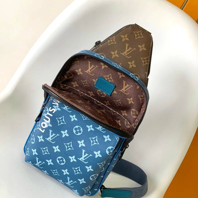 LOUIS VUITTON アベニュー スリングバッグ モノグラムマカサル メンズ 31×20×7cm