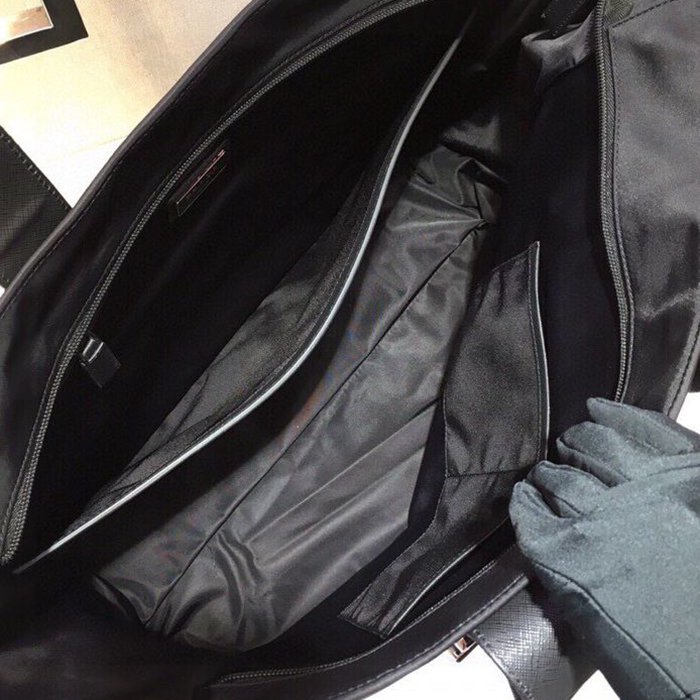 PRADA ショッピングバッグ リサイクルナイロン メンズ 40×34×16cm
