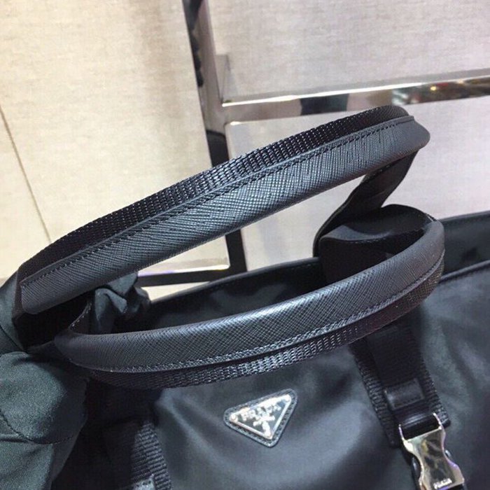PRADA ショッピングバッグ リサイクルナイロン メンズ 40×34×16cm