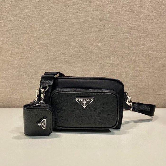 PRADA ショルダーバッグ リサイクルナイロン ユニセックス 18×11.5×5cm