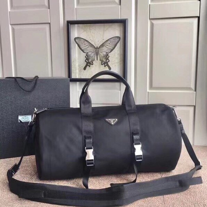PRADA トラベルバッグ パラシュートナイロン メンズ 50×25×25cm PRADA トラベルバッグ パラシュートナイロン メンズ 50×25×25cm