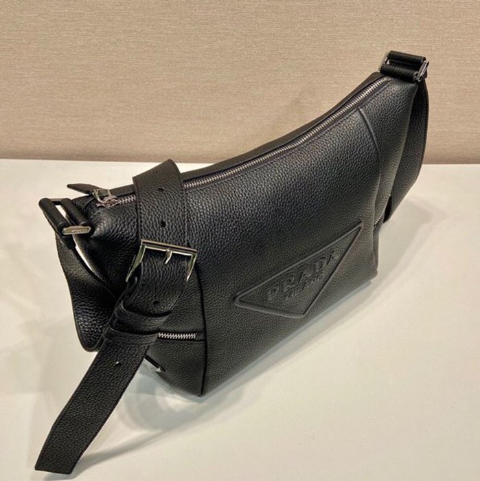 PRADA ショルダーバッグ レザー メンズ 26×23×11cm