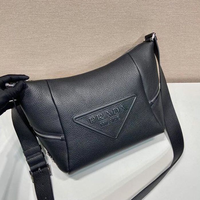 PRADA ショルダーバッグ レザー メンズ 26×23×11cm
