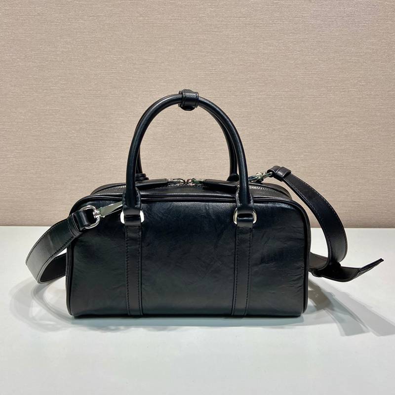 PRADA ボストンバッグ ラムスキン メンズ 24×12.5×7cm