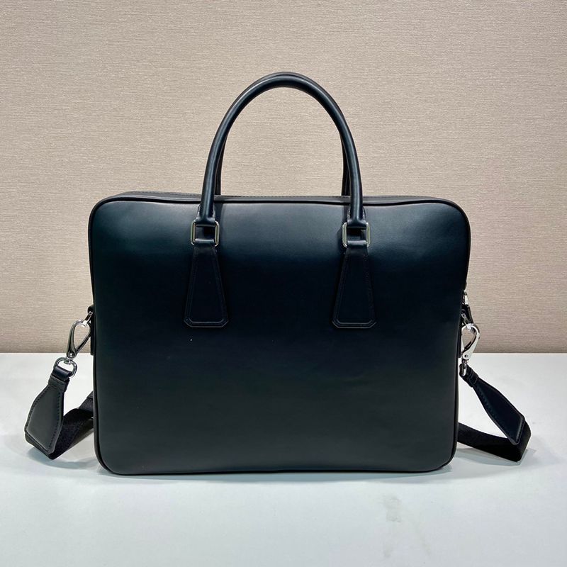 PRADA ブリーフケース ナパレザー メンズ 36×24×4cm