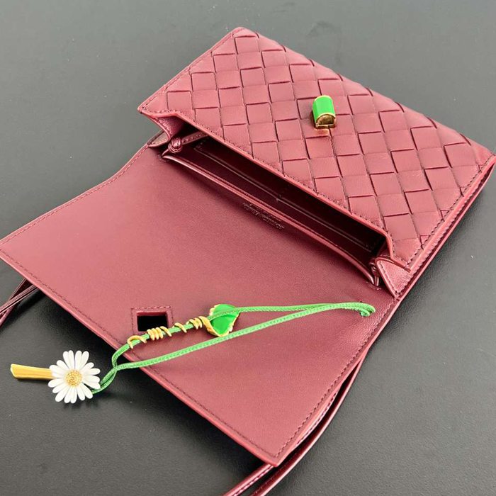 BV ショルダーバッグ レザー ハンドバッグ アンディアーモ 19×13×2cm
