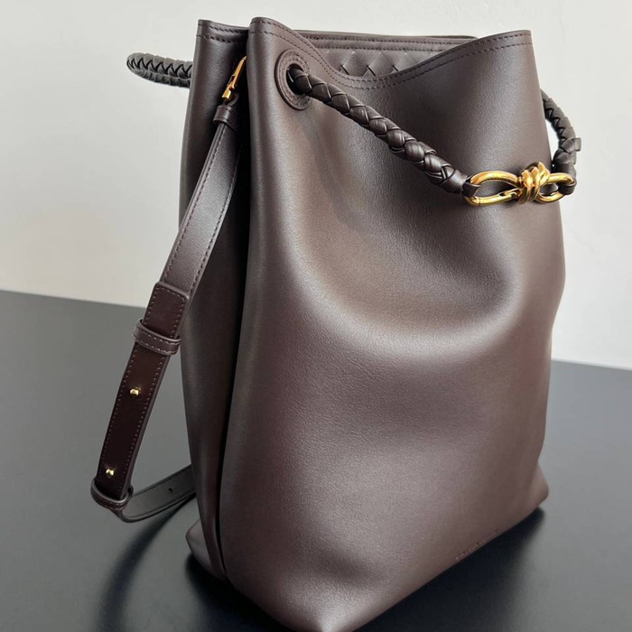BV ショルダーバッグ レザー ハンドバッグ アンディアーモ 34×24×12cm