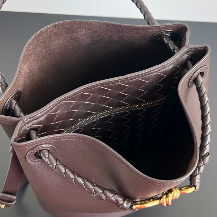 BV ショルダーバッグ レザー ハンドバッグ アンディアーモ 34×24×12cm