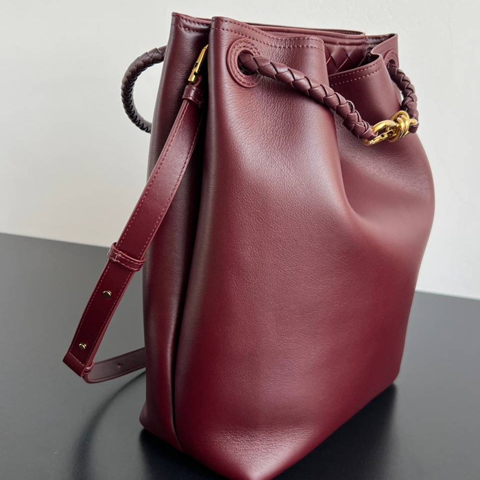 BV ショルダーバッグ レザー ハンドバッグ アンディアーモ 34×24×12cm