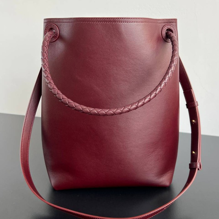 BV ショルダーバッグ レザー ハンドバッグ アンディアーモ 34×24×12cm