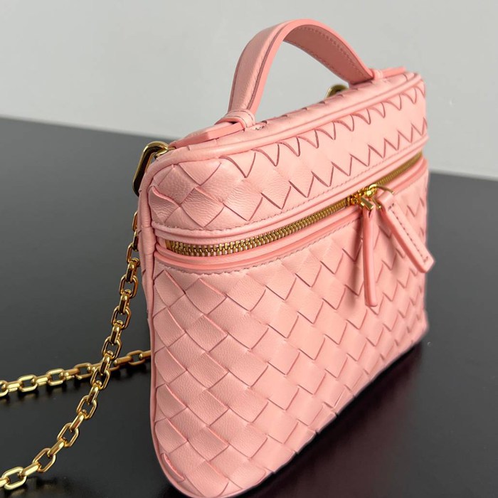 BV ショルダーバッグ レザー ポーチ 化粧ポーチ 19×14×3cm
