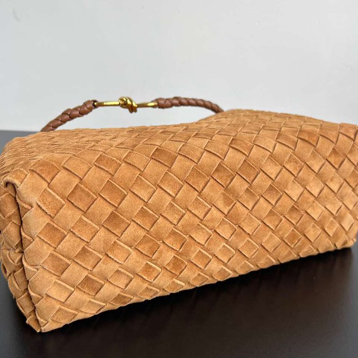 BV ショルダーバッグ スエード ハンドバッグ アンディアーモ 32×25×11cm