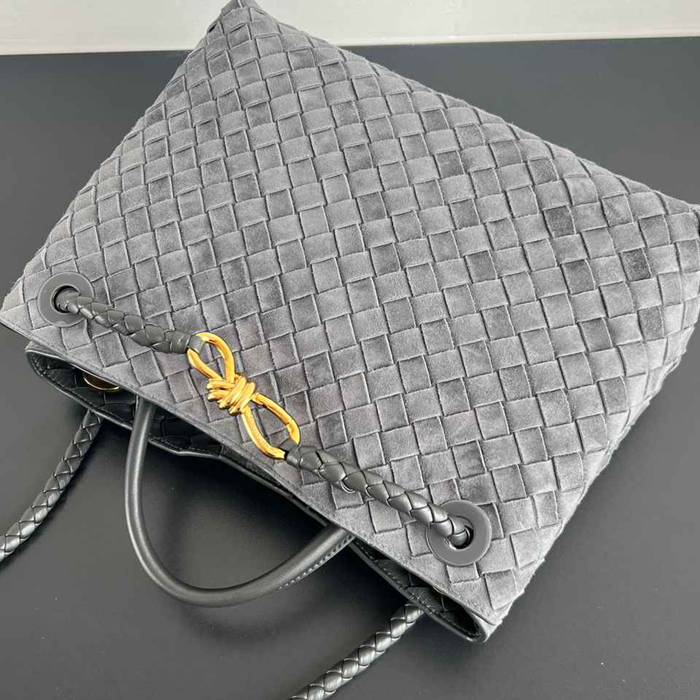 BV ショルダーバッグ スエード ハンドバッグ アンディアーモ 32×25×11cm