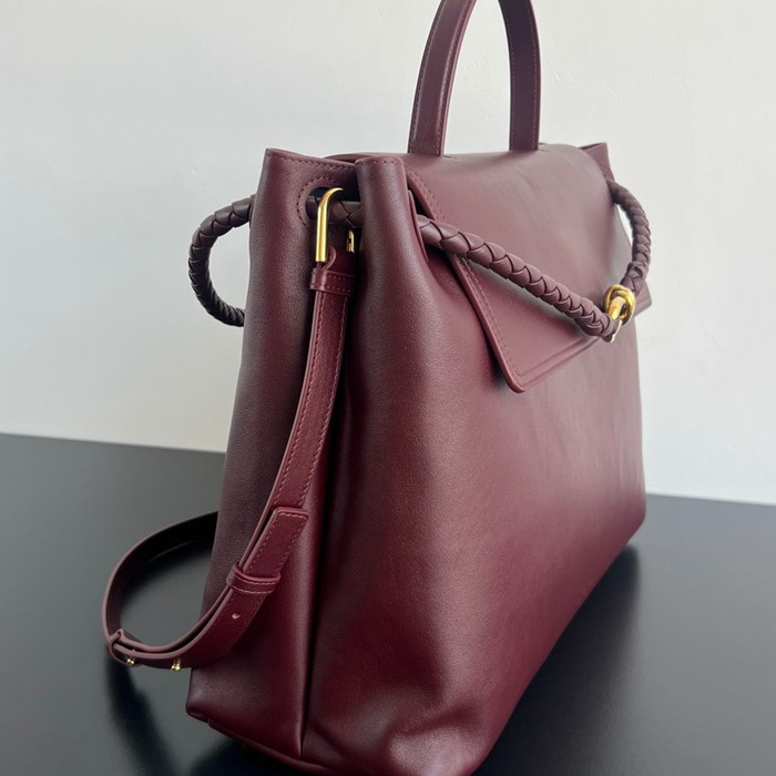 BV ショルダーバッグ レザー ハンドバッグ チャオチャオ 42×32×15cm