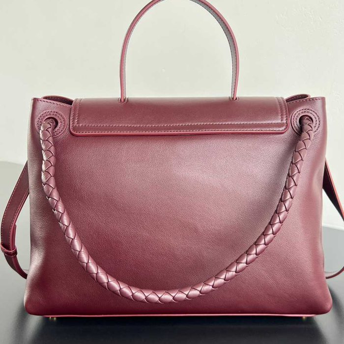 BV ショルダーバッグ レザー ハンドバッグ チャオチャオ 34×26×15cm