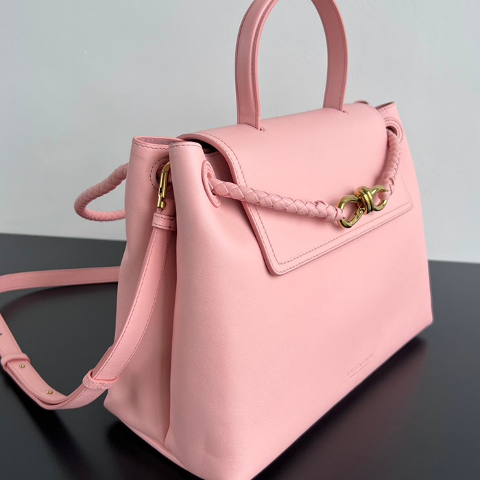 BV ショルダーバッグ レザー ハンドバッグ チャオチャオ 34×26×15cm