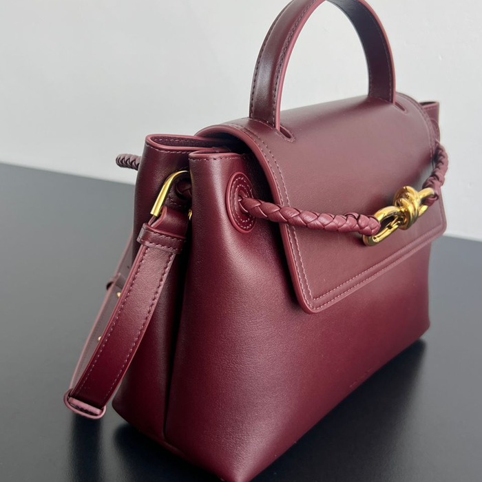 BV ショルダーバッグ レザー ハンドバッグ チャオチャオ 26×19×10.5cm
