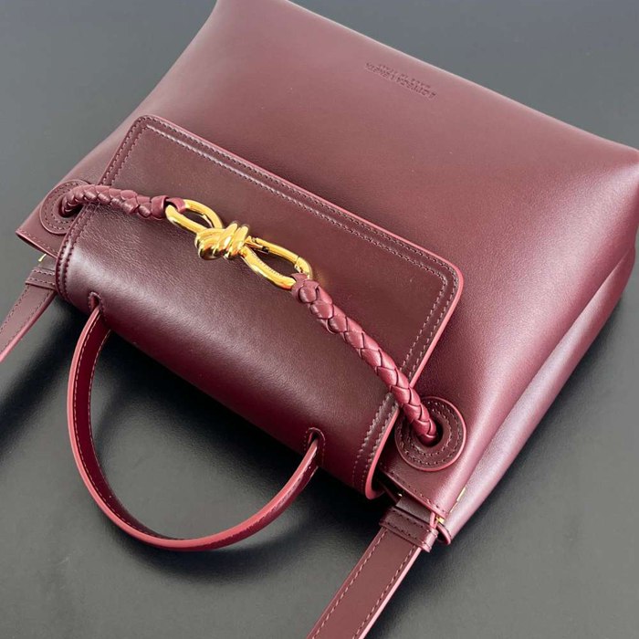BV ショルダーバッグ レザー ハンドバッグ チャオチャオ 26×19×10.5cm