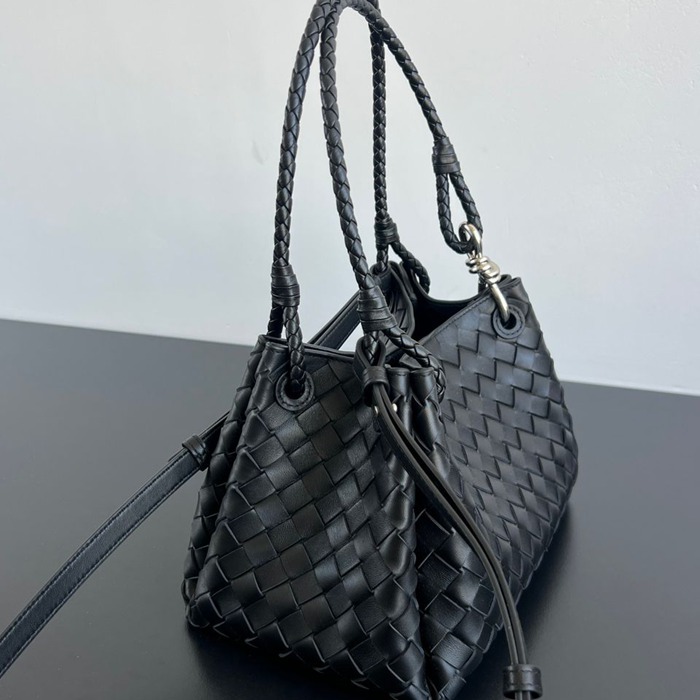 BV ショルダーバッグ レザー ハンドバッグ パラシュート 29.5×18.5×17.5cm